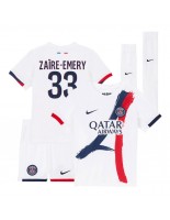 Paris Saint-Germain Warren Zaire-Emery #33 Vieraspaita Lasten 2025-26 Lyhythihainen (+ shortsit)